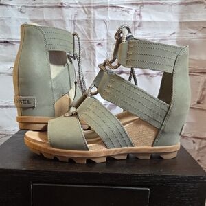 Sorel Women's Olive Wedge Sandals